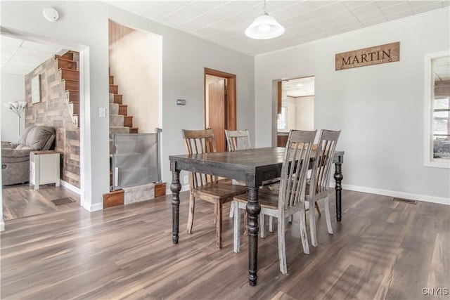 108 Mechanic St, Antwerp, NY 13608 - dining area with a wealth of natural light, visible vents, and wood finished floors