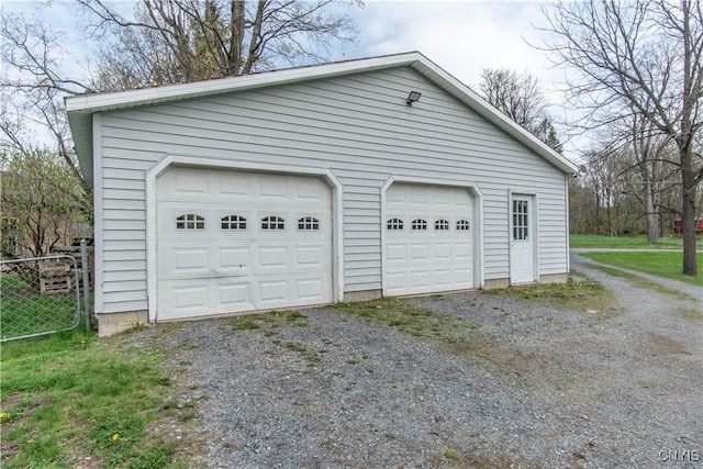 108 Mechanic St, Antwerp, NY 13608 - detached garage with fence