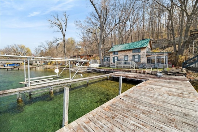 11519 E Lake Rd, Wayne, NY 14840 - view of dock featuring a water view