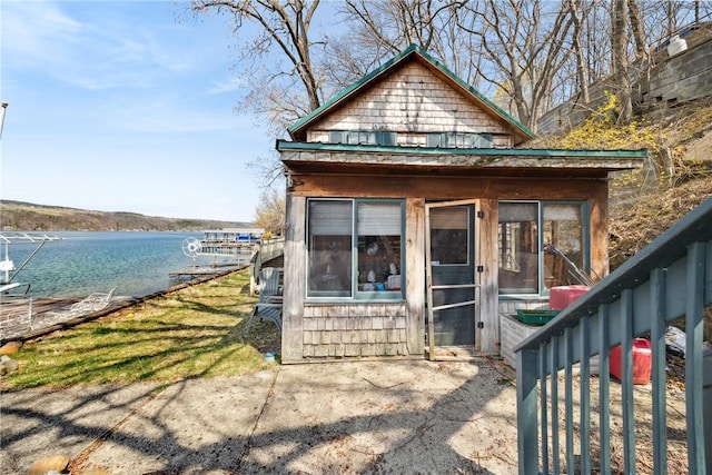 11519 E Lake Rd, Wayne, NY 14840 - exterior space featuring a water view