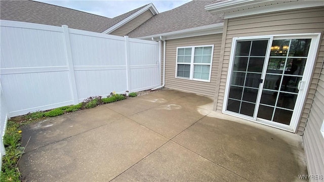 view of patio with fence