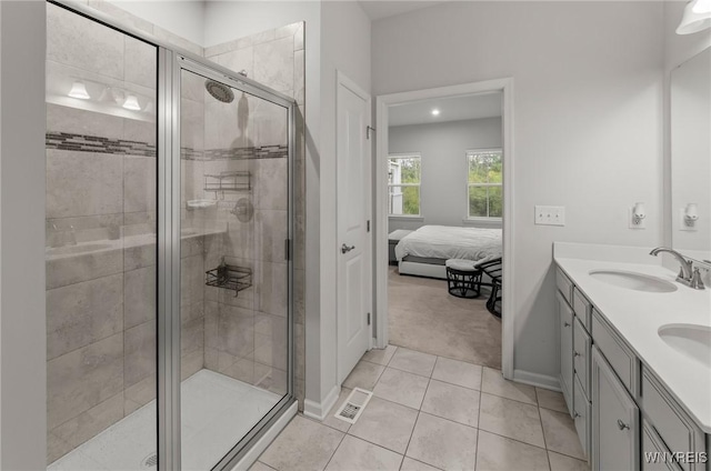 177 Sandstone Cir, Grand Island, NY 14072 - full bathroom with ensuite bathroom, baseboards, a shower stall, and a sink