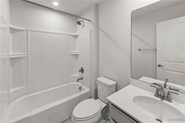 177 Sandstone Cir, Grand Island, NY 14072 - bathroom with toilet, shower / bath combination, and vanity