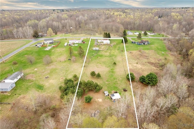 87 Kings Rd, Volney, NY 13069 - aerial view with a rural view and a view of trees