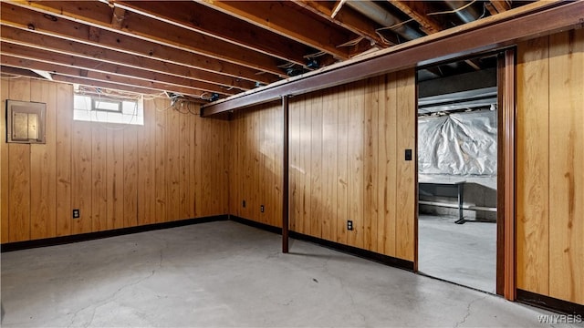 view of basement