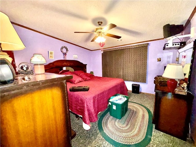 397 Jerrysmith Rd, Lansing, NY 14850 - bedroom with vaulted ceiling, pool table, a textured ceiling, and carpet flooring