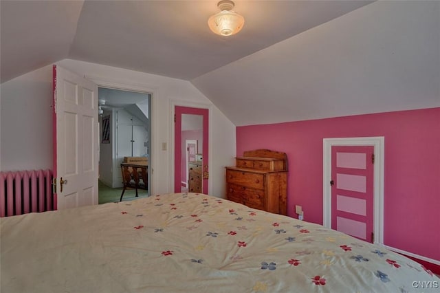 18 Crossmon St, Alexandria, NY 13607 - bedroom with lofted ceiling and radiator heating unit