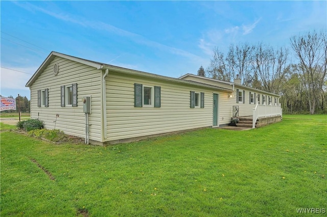 9862 Rte 219, Ashford, NY 14171 - view of home's exterior featuring a yard