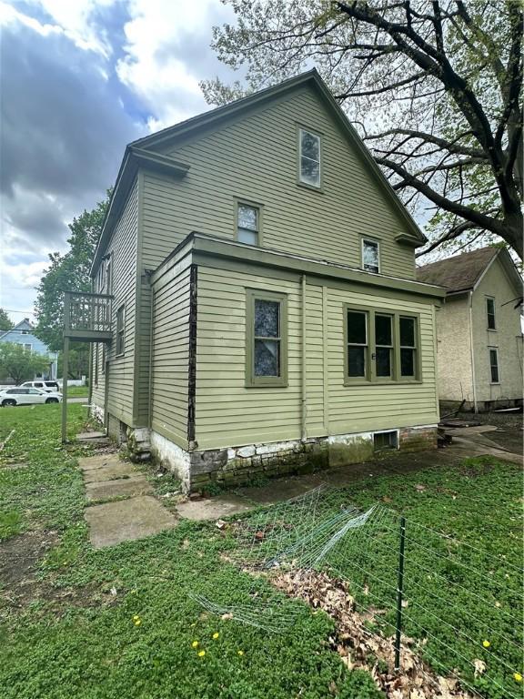 view of back of property