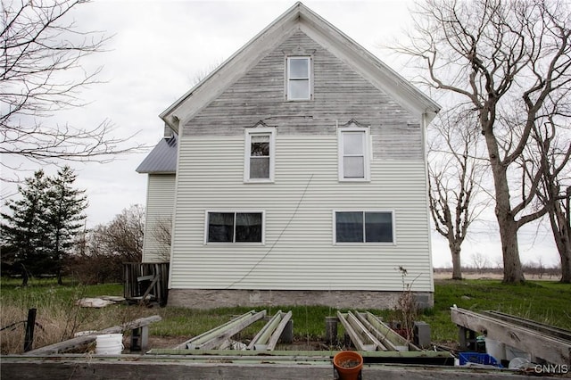 view of rear view of property