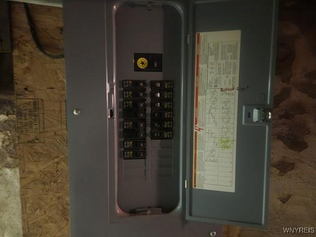 106 Saxton St, Lockport City, NY 14094 - utility room featuring electric panel