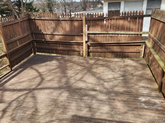 106 Saxton St, Lockport City, NY 14094 - wooden terrace featuring fence