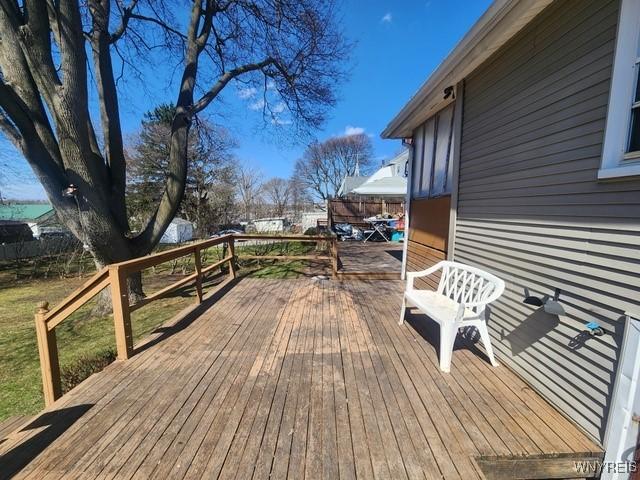 106 Saxton St, Lockport City, NY 14094 - view of wooden deck