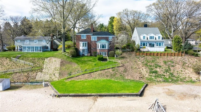view from above of property