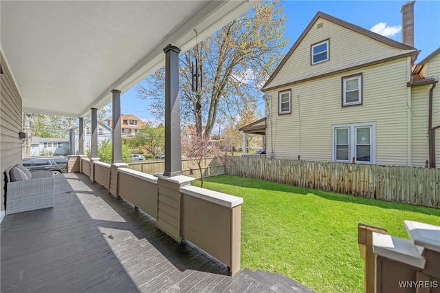 exterior space with a porch