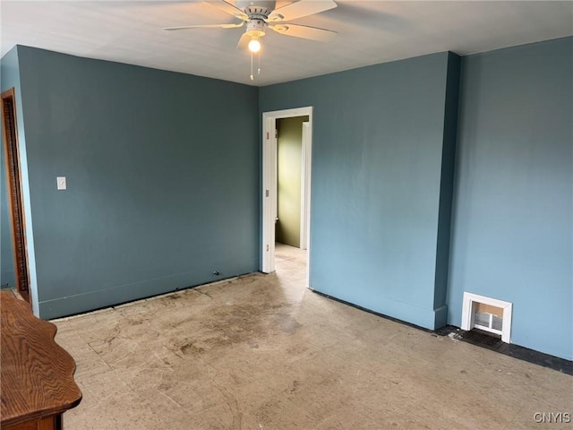 1270 W Belden Ave, Syracuse, NY 13204 - unfurnished room featuring a ceiling fan and baseboards