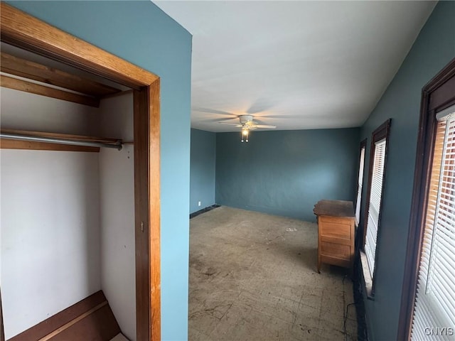 1270 W Belden Ave, Syracuse, NY 13204 - unfurnished bedroom with carpet flooring and a ceiling fan