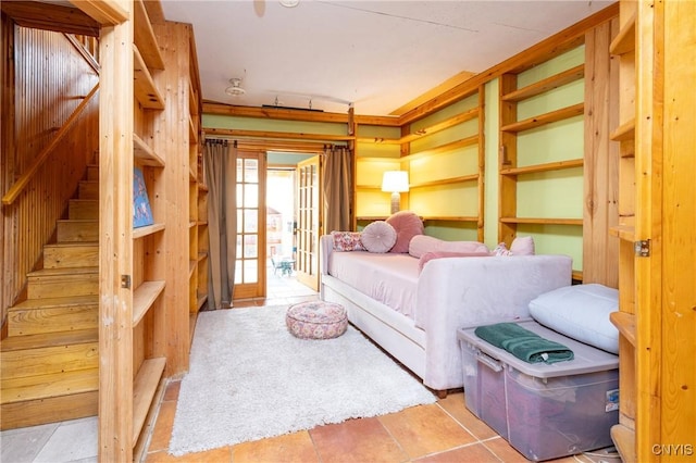 bedroom with access to exterior