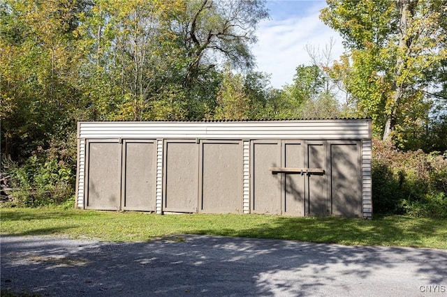 view of shed
