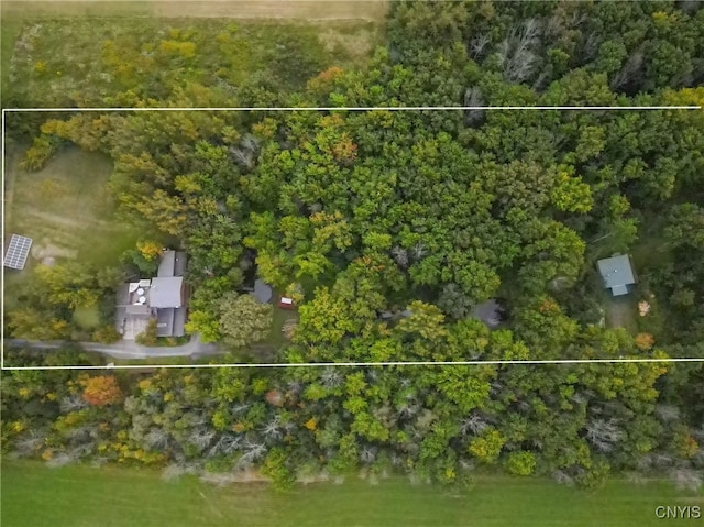 aerial view of property's location with property boundaries highlighted