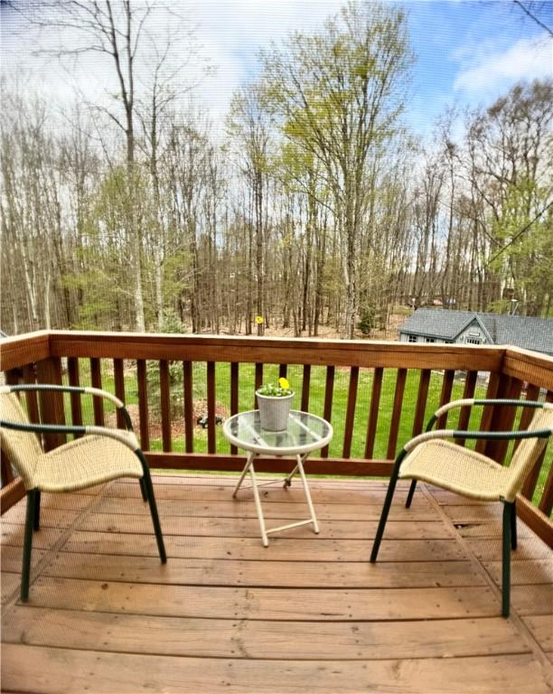 575 Harper Rd, Harpersfield, NY 13786 - view of wooden terrace