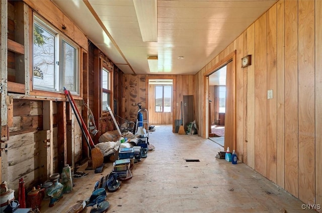 7709 State Highway 28, Exeter, NY 13439 - miscellaneous room featuring wooden walls