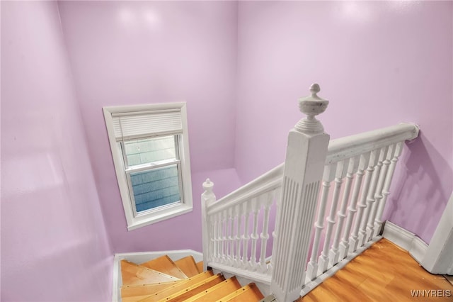 165 Breckenridge St, Buffalo, NY 14213 - stairs featuring wood finished floors and baseboards