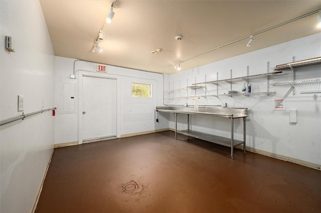 7471 State Highway 80, Springfield, NY 13326 - below grade area featuring baseboards and track lighting