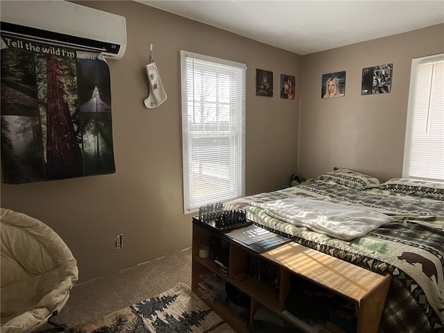 1940 State Highway 41, Coventry, NY 13733 - carpeted bedroom featuring a wall mounted AC