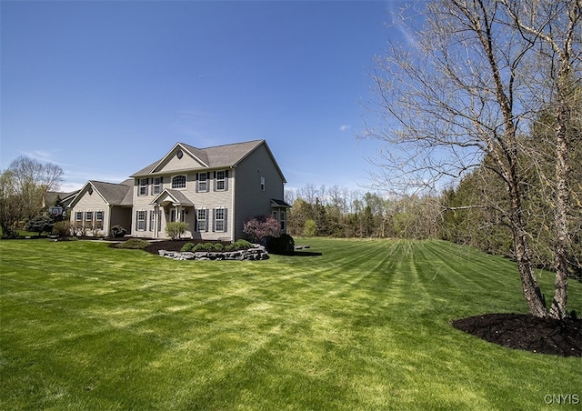 100 Brandywine Dr, Manlius, NY 13104 - view of side of home with a yard