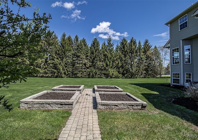 100 Brandywine Dr, Manlius, NY 13104 - view of grassy yard featuring a garden