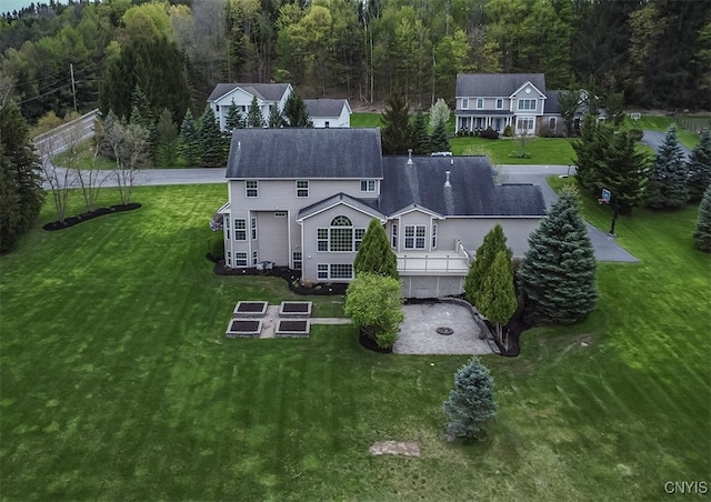 100 Brandywine Dr, Manlius, NY 13104 - view from above of property featuring a heavily wooded area