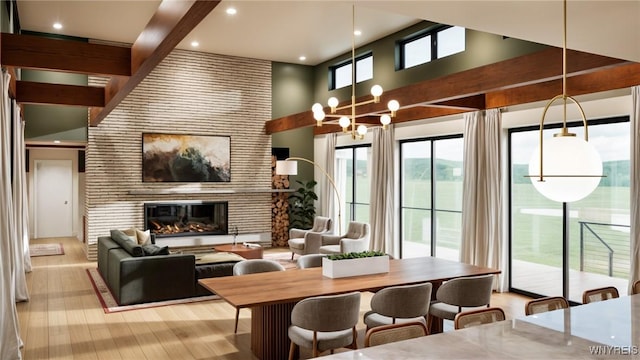 common area with a towering ceiling and recessed lighting