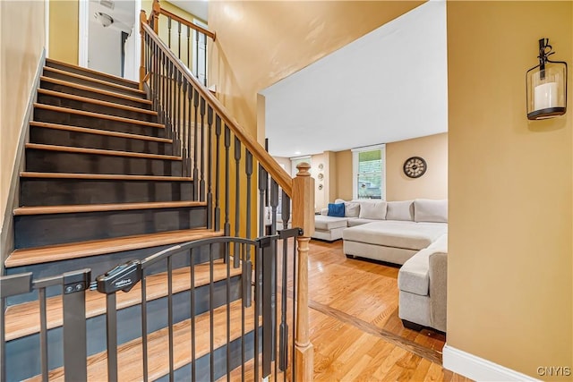 2530 W Seneca Tpke, Marcellus, NY 13108 - stairs with wood finished floors
