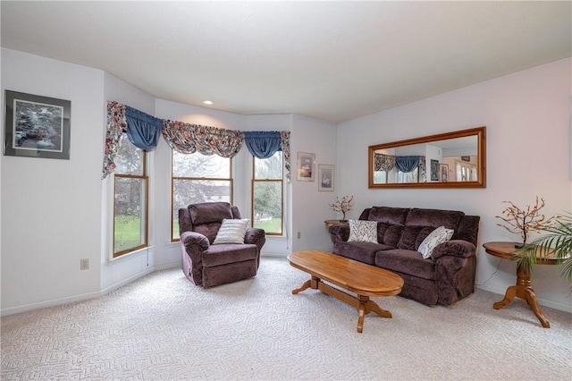 8 Hawkes Trl, Penfield, NY 14580 - carpeted living area featuring baseboards