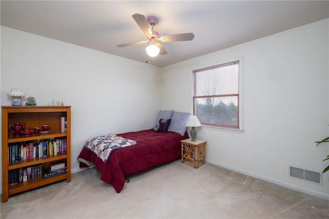 8 Hawkes Trl, Penfield, NY 14580 - bedroom with carpet floors, ceiling fan, and baseboards