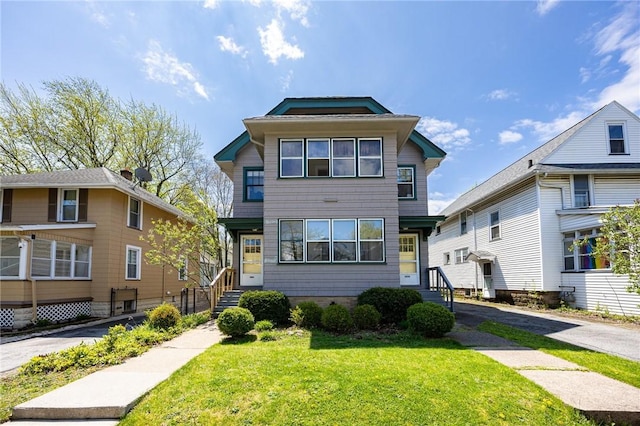 45 Juniper St, Rochester, NY 14610 - view of front of home featuring a front lawn