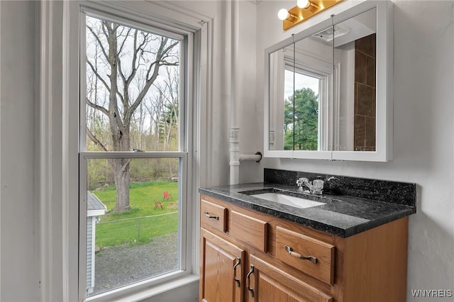 6043 Old Niagara Rd, Lockport Town, NY 14094 - bathroom featuring healthy amount of natural light and vanity