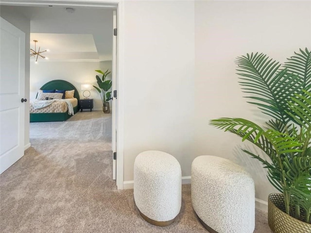 160 Jade Creek Dr, Greece, NY 14468 - hall with carpet flooring and baseboards