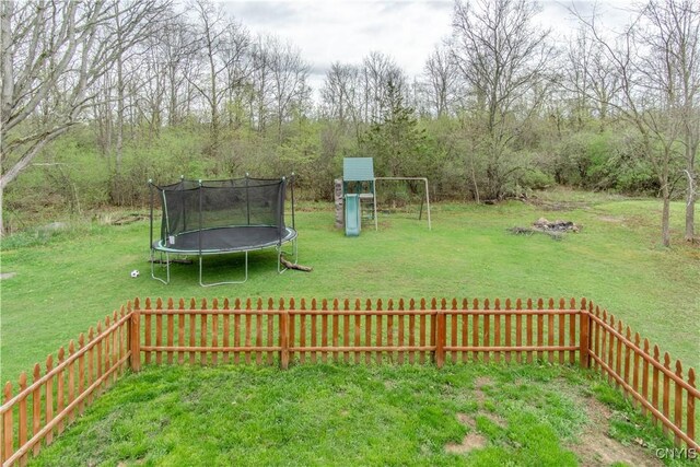 30204 County Route 179, Lyme, NY 13622 - view of yard featuring a playground and a trampoline