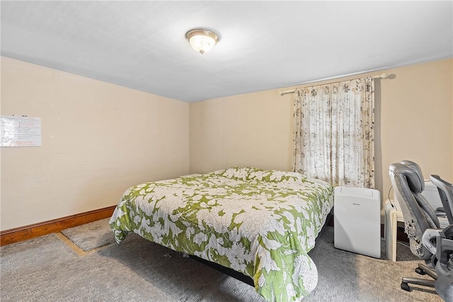 bedroom with carpet flooring