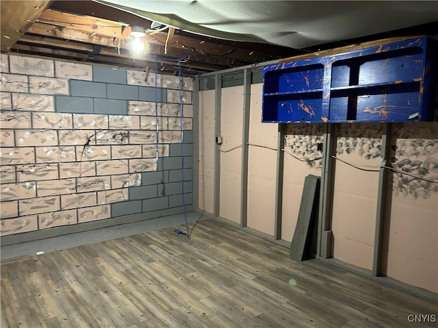 5131 Bear Rd, Clay, NY 13212 - unfinished below grade area with wood finished floors