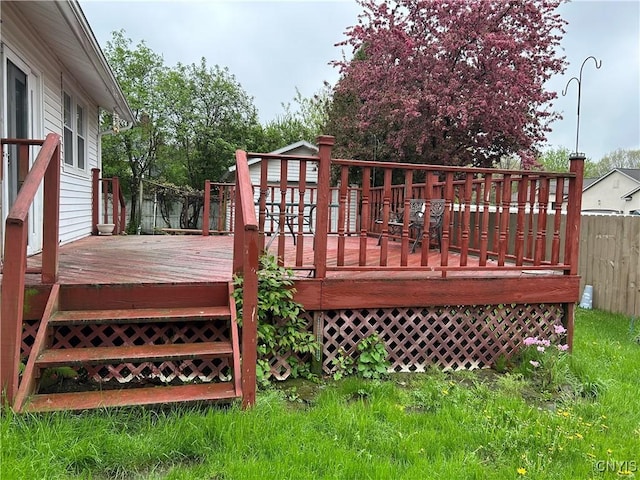 5131 Bear Rd, Clay, NY 13212 - wooden terrace featuring fence