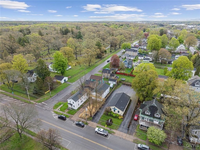 614 E Broadway St, Fulton, NY 13069 - aerial perspective of suburban area with a forest