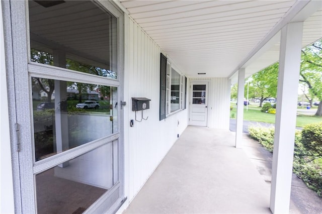 view of patio with covered porch