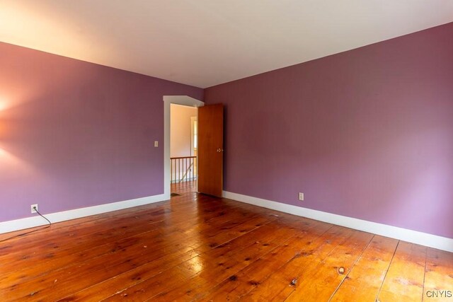 1957 Torpy Pond Rd, Georgetown, NY 13061 - spare room with hardwood / wood-style floors and baseboards