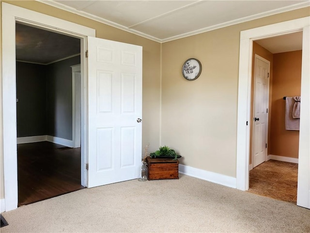 515 Park Pl, Erwin, NY 14870 - carpeted bedroom with baseboards and crown molding