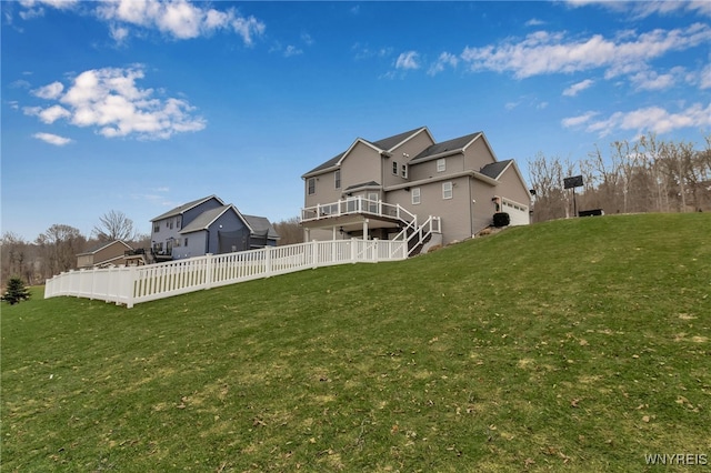 view of rear view of property