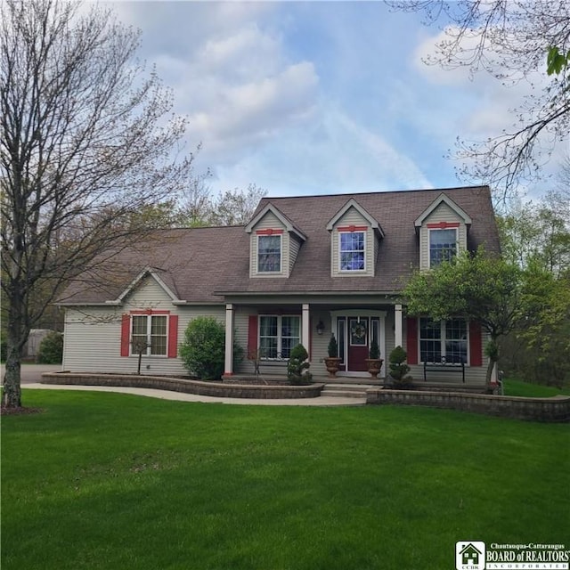 384 Flickerwood Rd, Kane-Borough, PA 16735 - cape cod house with a porch and a front lawn