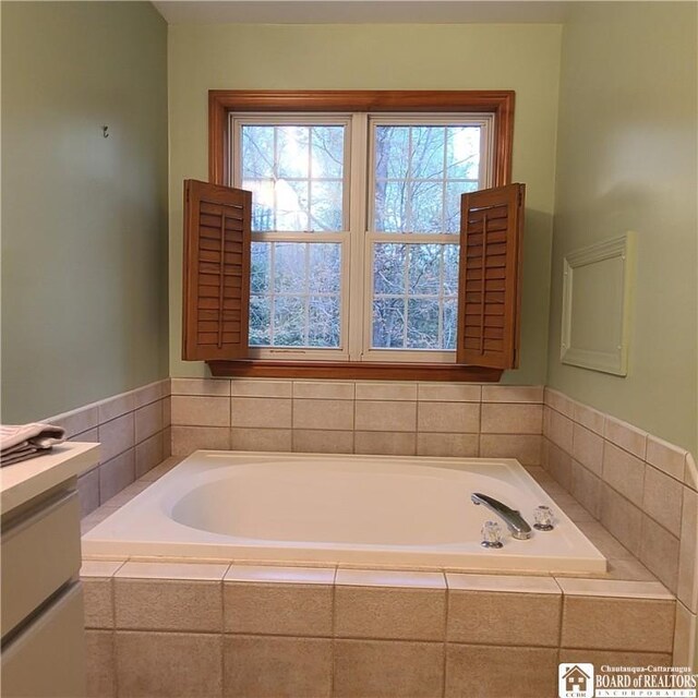 384 Flickerwood Rd, Kane-Borough, PA 16735 - full bath with a garden tub and vanity